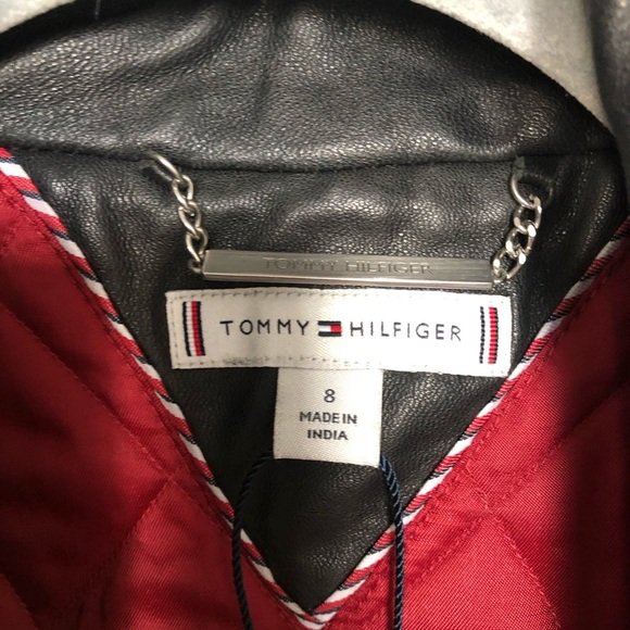 Tommy Hilfiger 100% real Leather Jacket, NWT - Picture 2 of 3